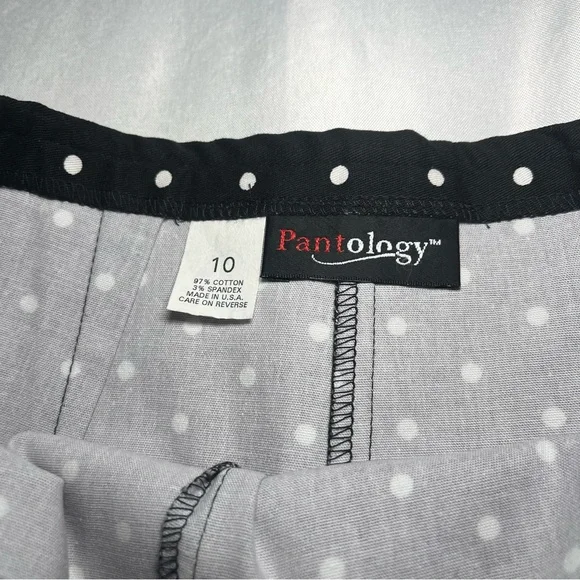Polka Dot Black/White Skort Pantology Mini Summer Womens 10 Pattern Y2K - Picture 4 of 7